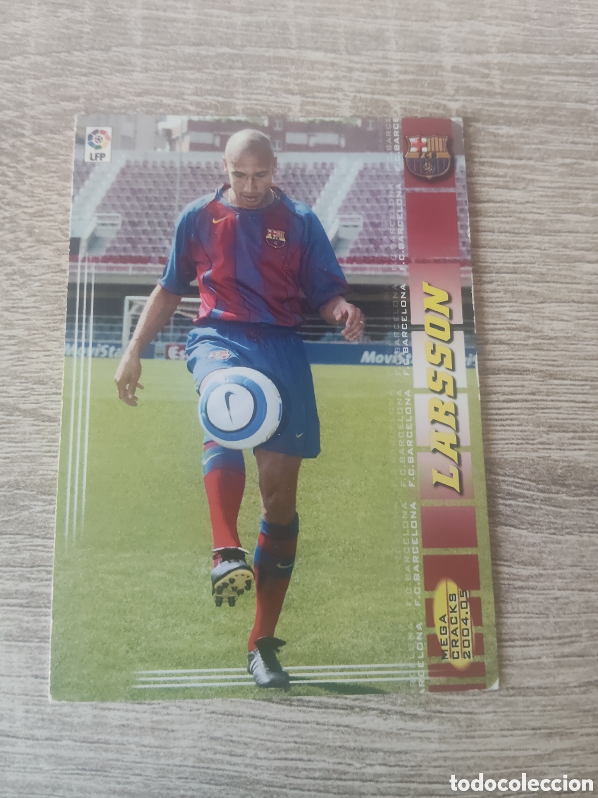 Cartes &agrave; collectionner de Football: Panini Megacracks 2004 2005 04 05 72 Larsson Barcelona