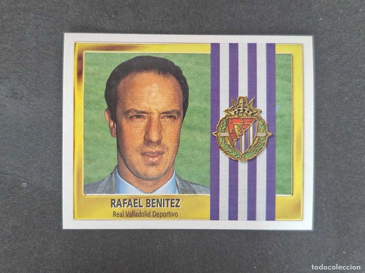 Fu&szlig;ball-Sticker: L3 RAFAEL BENITEZ ENTRENADOR REAL VALLADOLID LIGA ESTE 1995 1996 95 96 NUNCA PEGADO SIN PEGAR