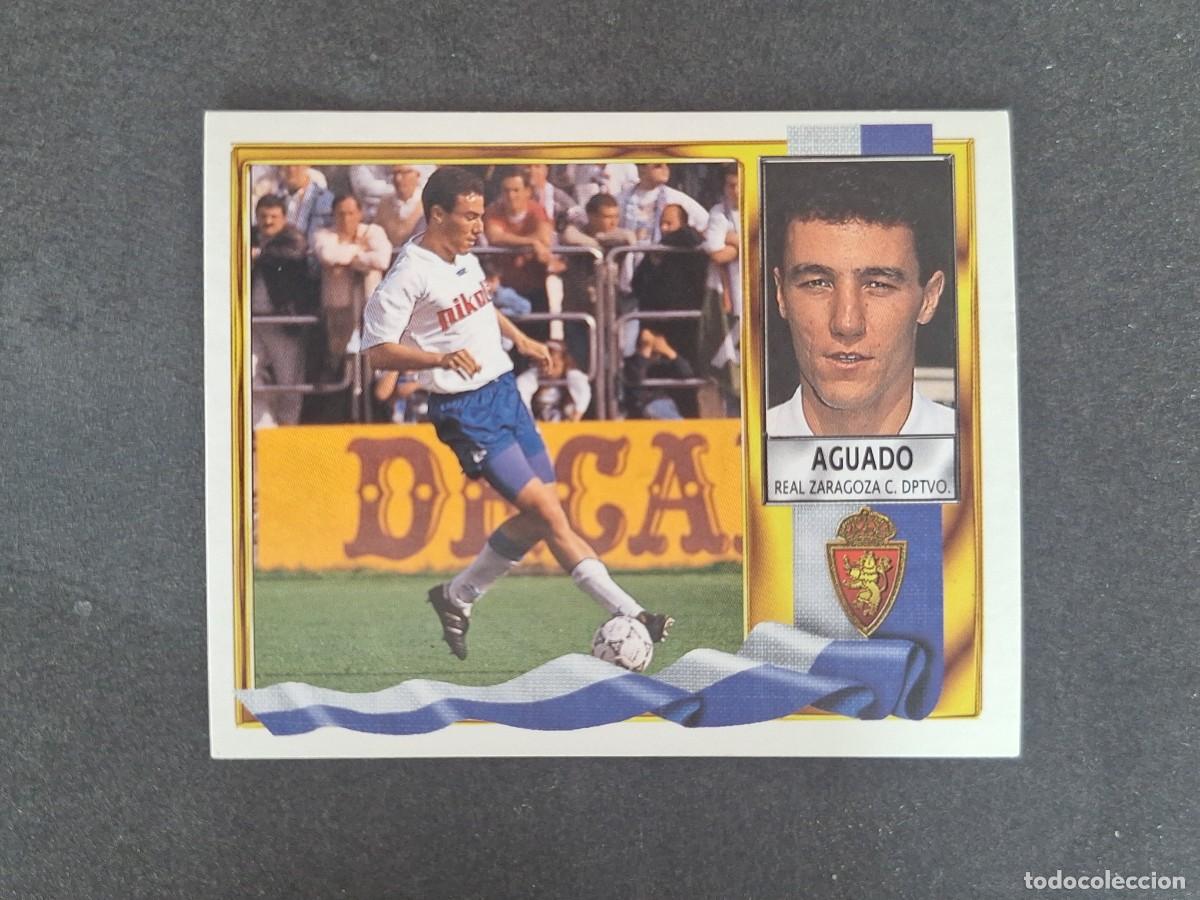 Fu&szlig;ball-Sticker: L3 AGUADO REAL ZARAGOZA LIGA ESTE 1995 1996 95 96 NUNCA PEGADO SIN PEGAR