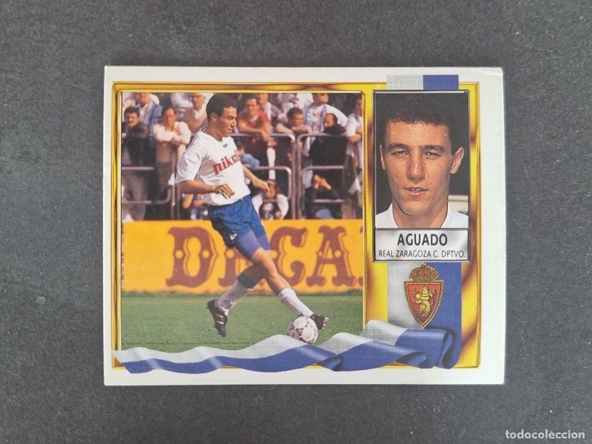 Fu&szlig;ball-Sticker: L3 AGUADO REAL ZARAGOZA LIGA ESTE 1995 1996 95 96 NUNCA PEGADO SIN PEGAR
