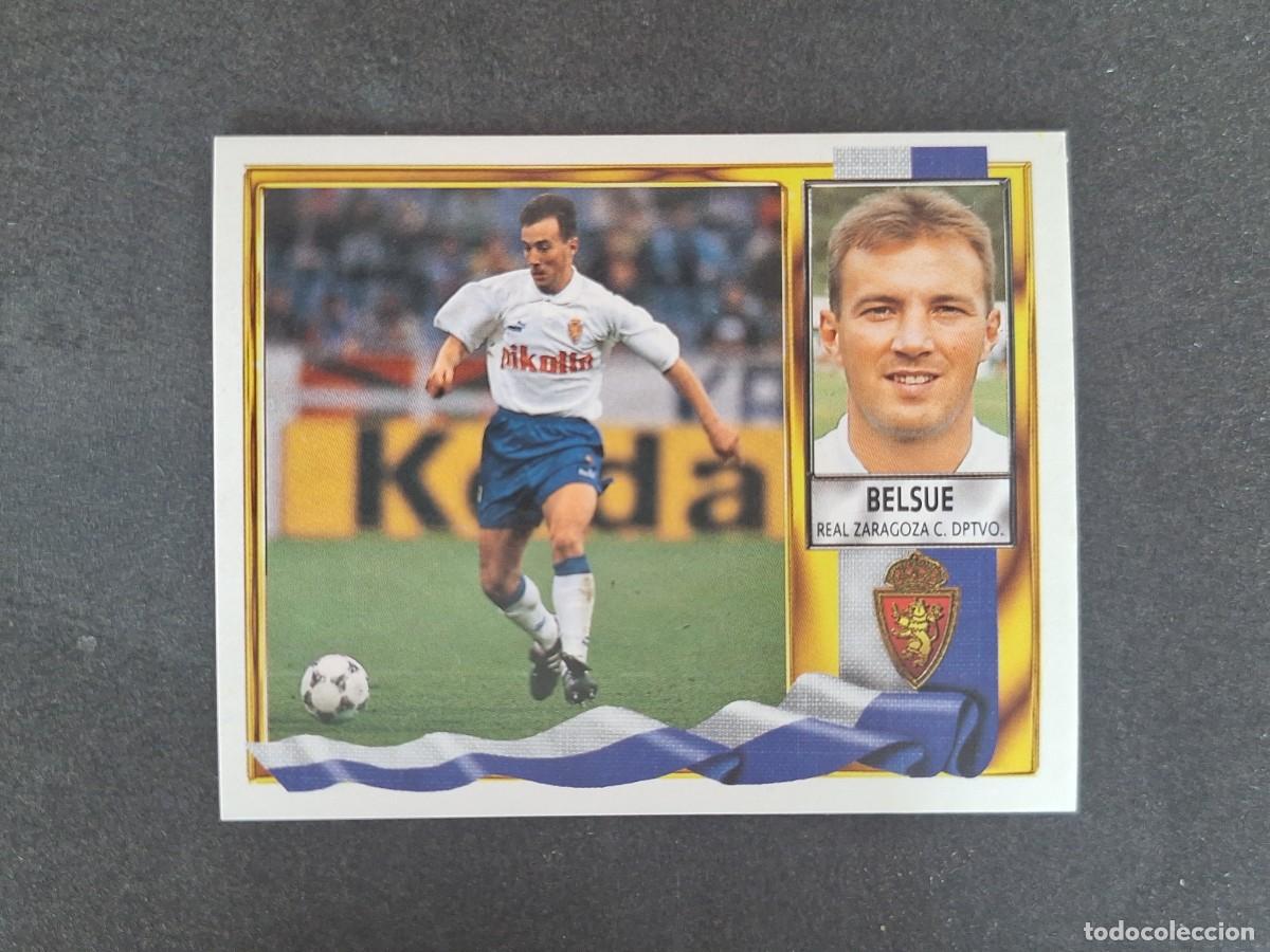 Fu&szlig;ball-Sticker: L3 BELSUE REAL ZARAGOZA LIGA ESTE 1995 1996 95 96 NUNCA PEGADO SIN PEGAR