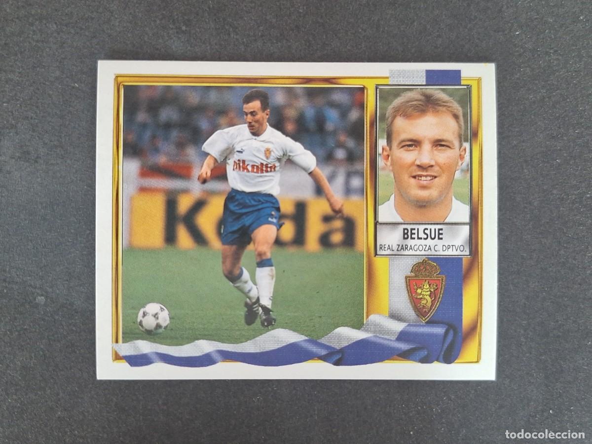 Fu&szlig;ball-Sticker: L3 BELSUE REAL ZARAGOZA LIGA ESTE 1995 1996 95 96 NUNCA PEGADO SIN PEGAR