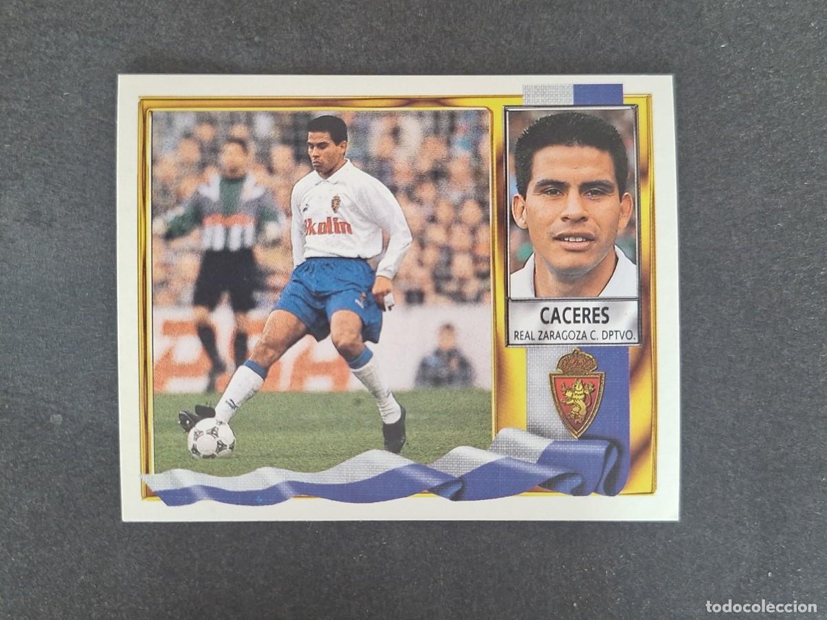 Fu&szlig;ball-Sticker: L3 CACERES REAL ZARAGOZA LIGA ESTE 1995 1996 95 96 NUNCA PEGADO SIN PEGAR
