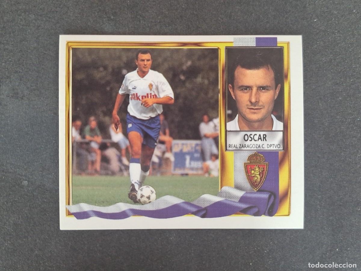 Fu&szlig;ball-Sticker: L3 OSCAR REAL ZARAGOZA LIGA ESTE 1995 1996 95 96 NUNCA PEGADO SIN PEGAR