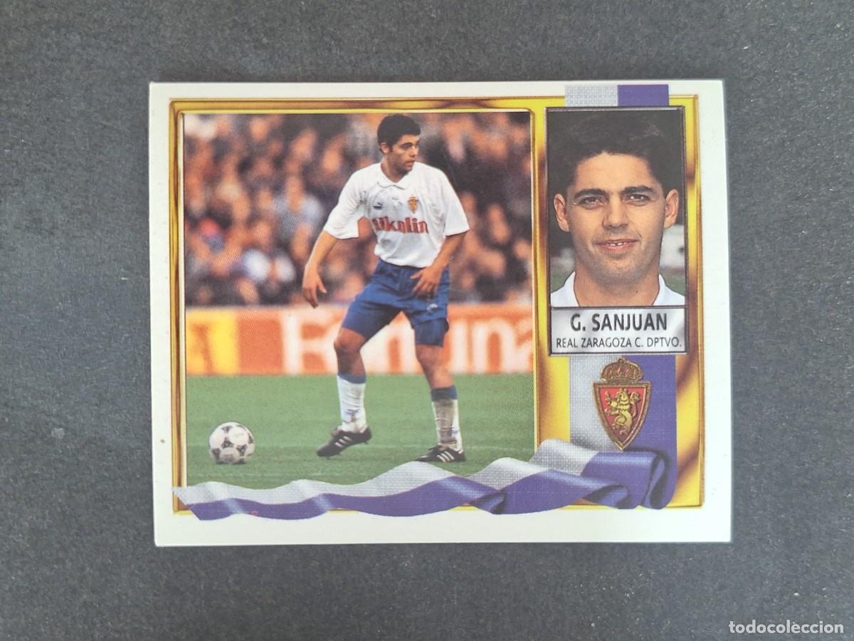 Fu&szlig;ball-Sticker: L3 GARCIA SANJUAN REAL ZARAGOZA LIGA ESTE 1995 1996 95 96 NUNCA PEGADO SIN PEGAR
