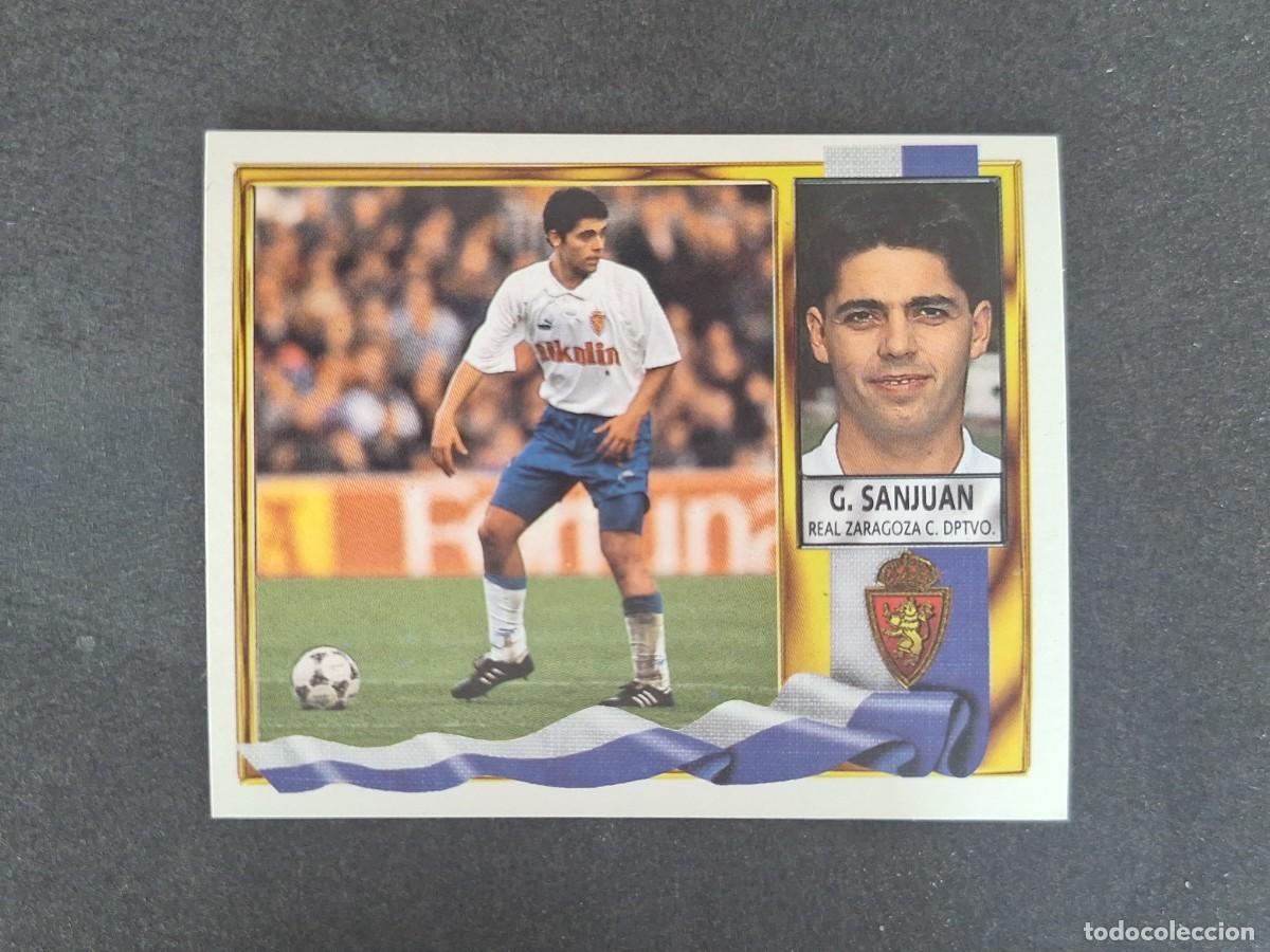 Fu&szlig;ball-Sticker: L3 GARCIA SANJUAN REAL ZARAGOZA LIGA ESTE 1995 1996 95 96 NUNCA PEGADO SIN PEGAR