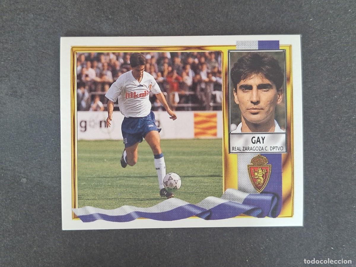 Fu&szlig;ball-Sticker: L3 GAY REAL ZARAGOZA LIGA ESTE 1995 1996 95 96 NUNCA PEGADO SIN PEGAR