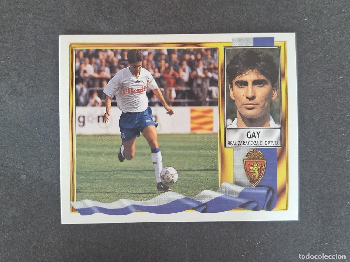 Fu&szlig;ball-Sticker: L3 GAY REAL ZARAGOZA LIGA ESTE 1995 1996 95 96 NUNCA PEGADO SIN PEGAR