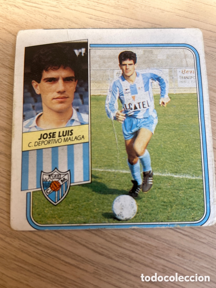 Fu&szlig;ball-Sticker: JOSE LUIS M&Aacute;LAGA LIGA ESTE 1989 1990 89 90 SIN PEGAR NUNCA PEGADO