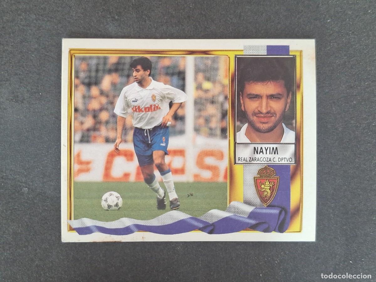 Fu&szlig;ball-Sticker: L3 NAYIM REAL ZARAGOZA LIGA ESTE 1995 1996 95 96 NUNCA PEGADO SIN PEGAR