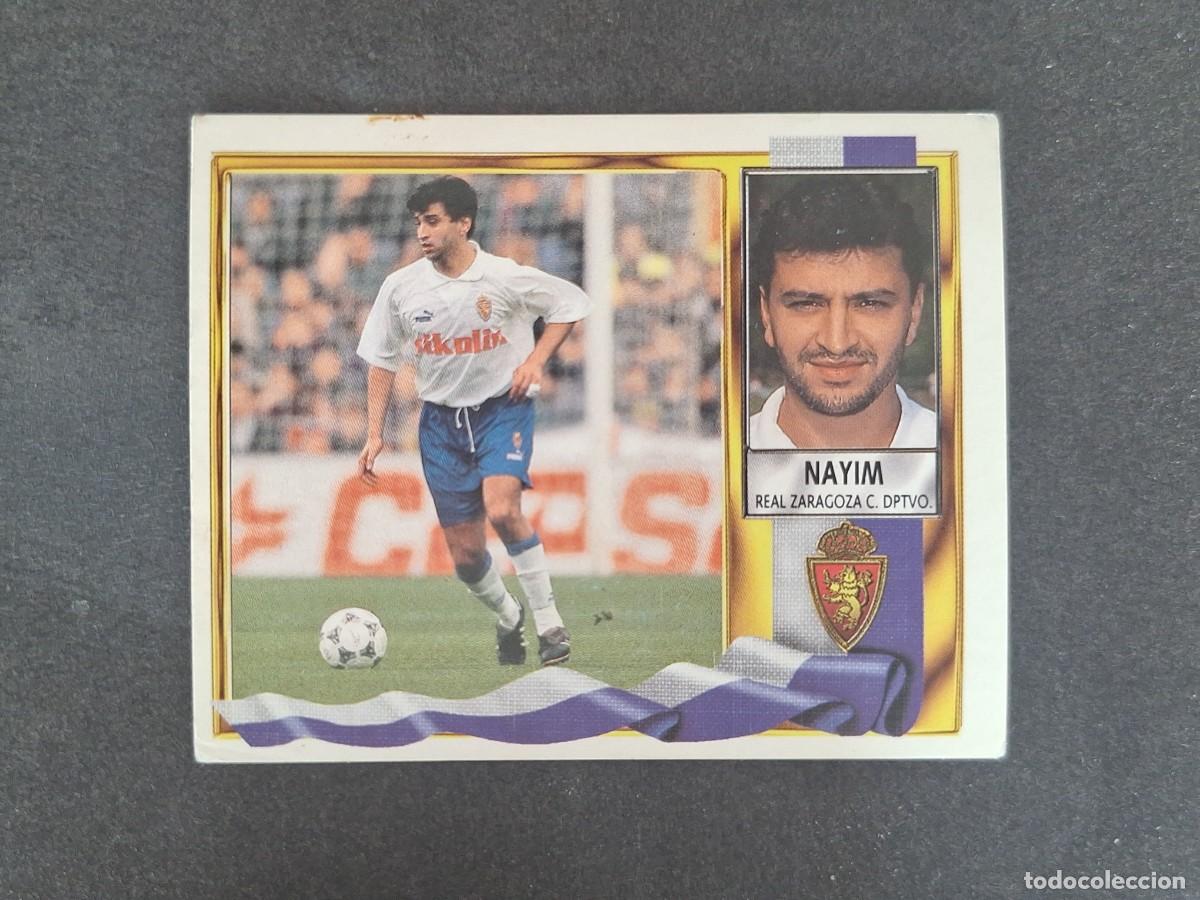 Fu&szlig;ball-Sticker: L3 NAYIM REAL ZARAGOZA LIGA ESTE 1995 1996 95 96 NUNCA PEGADO SIN PEGAR
