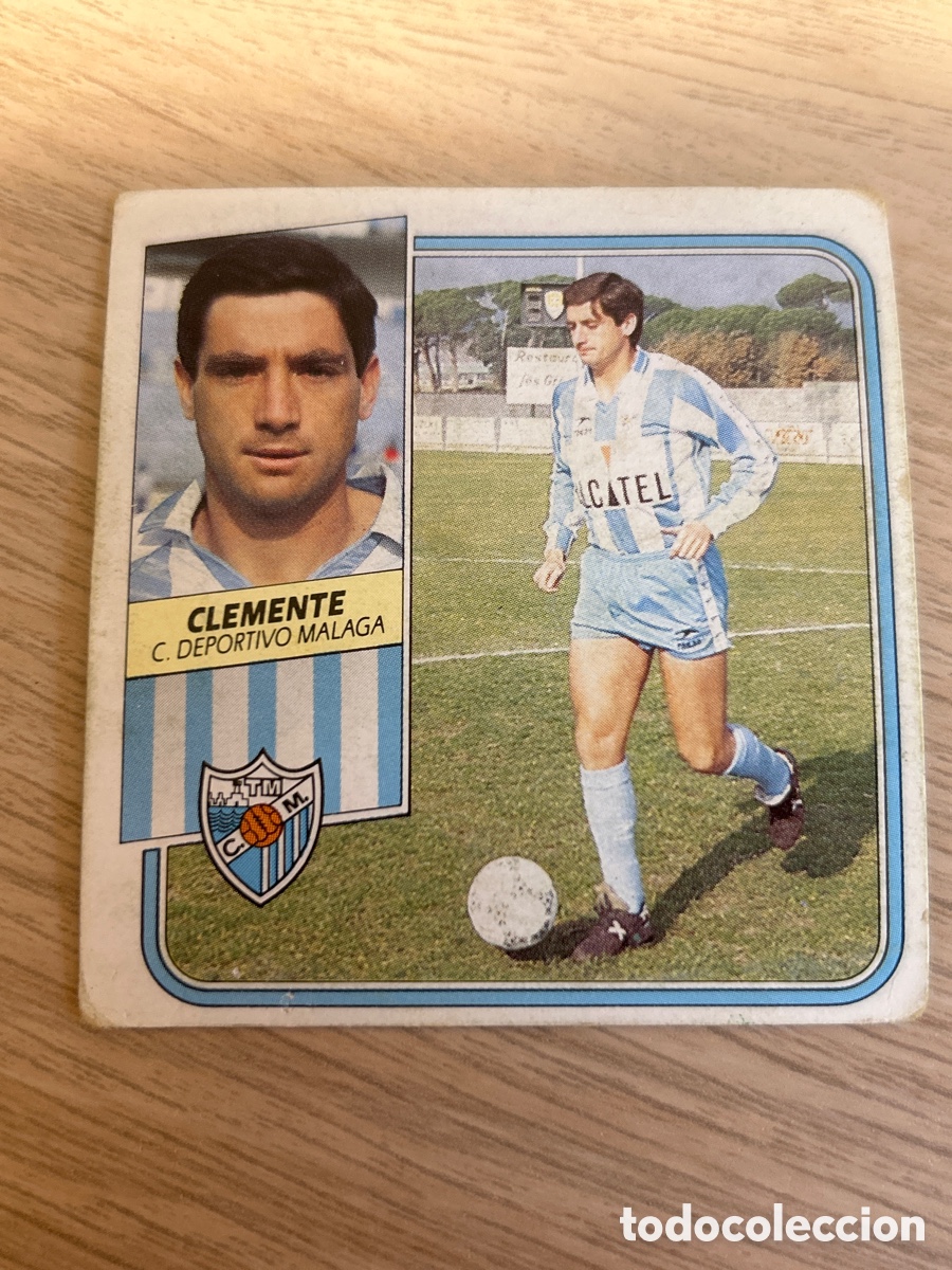 Fu&szlig;ball-Sticker: CLEMENTE M&Aacute;LAGA LIGA ESTE 1989 1990 89 90 SIN PEGAR NUNCA PEGADO