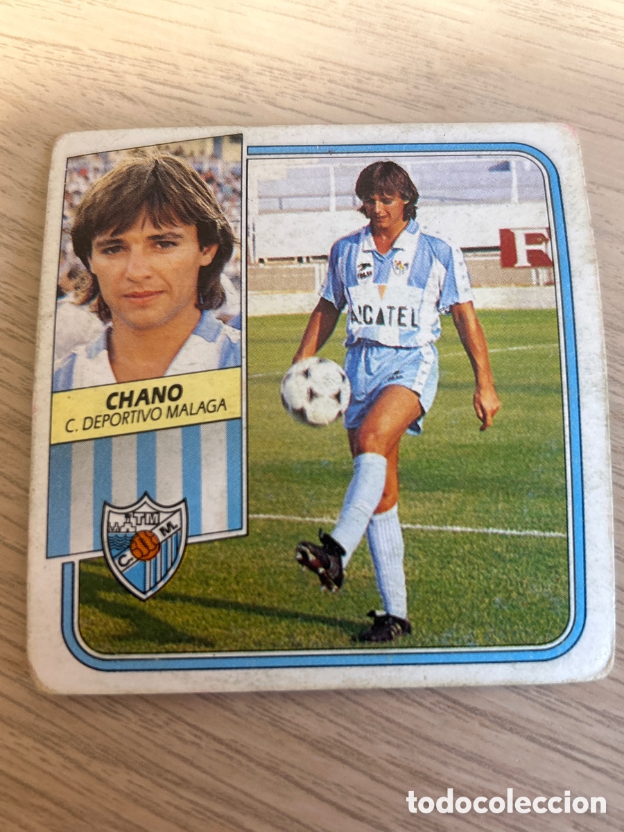 Fu&szlig;ball-Sticker: CHANO M&Aacute;LAGA LIGA ESTE 1989 1990 89 90 SIN PEGAR NUNCA PEGADO