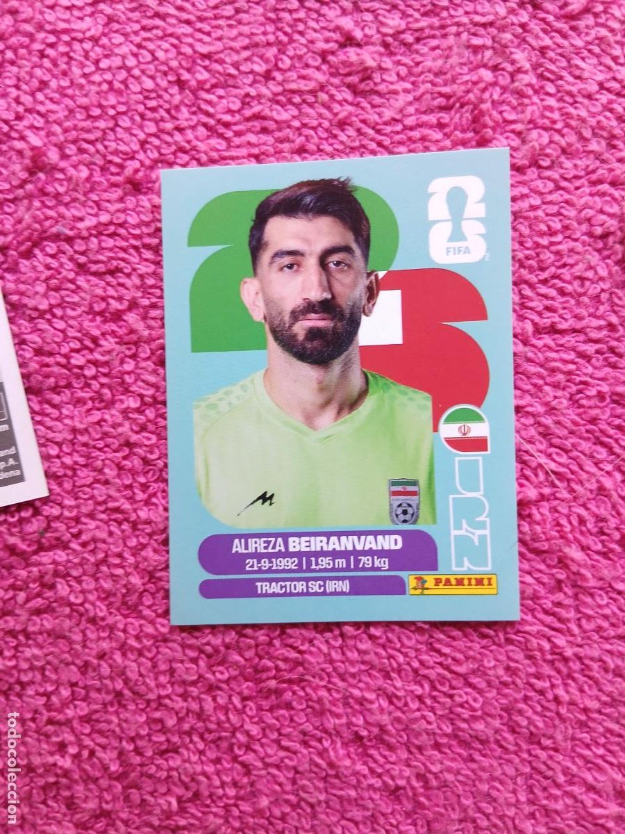 Fu&szlig;ball-Sticker: FIFA World Cup 2026 Alireza Beiranvand irn 2 selecci&oacute;n de iran irn2 panini 2026