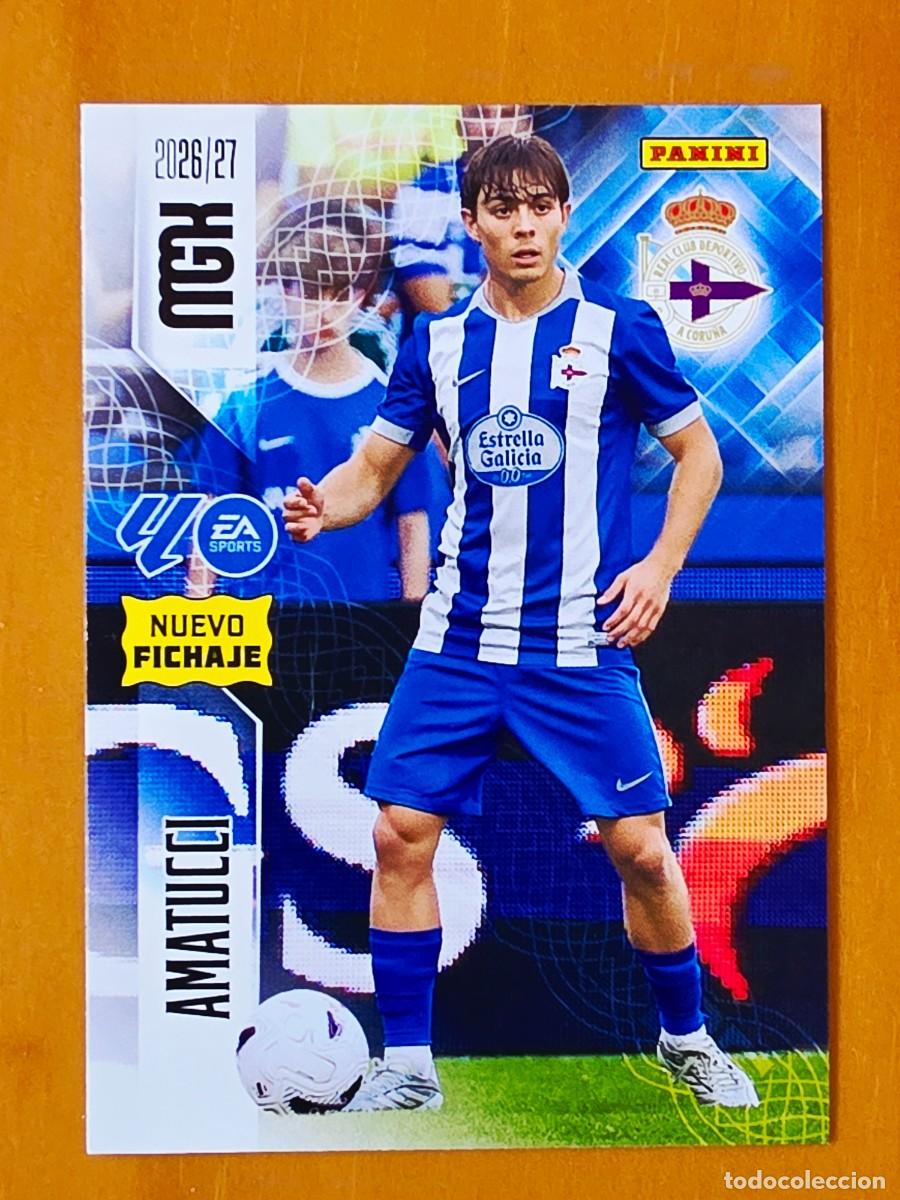 Fu&szlig;ball-Sticker: 452 Lorenzo Amatucci, Deportivo de A Coru&ntilde;a, Nuevo Fichaje, Panini Megacracks MGK 2026 2027 26 27