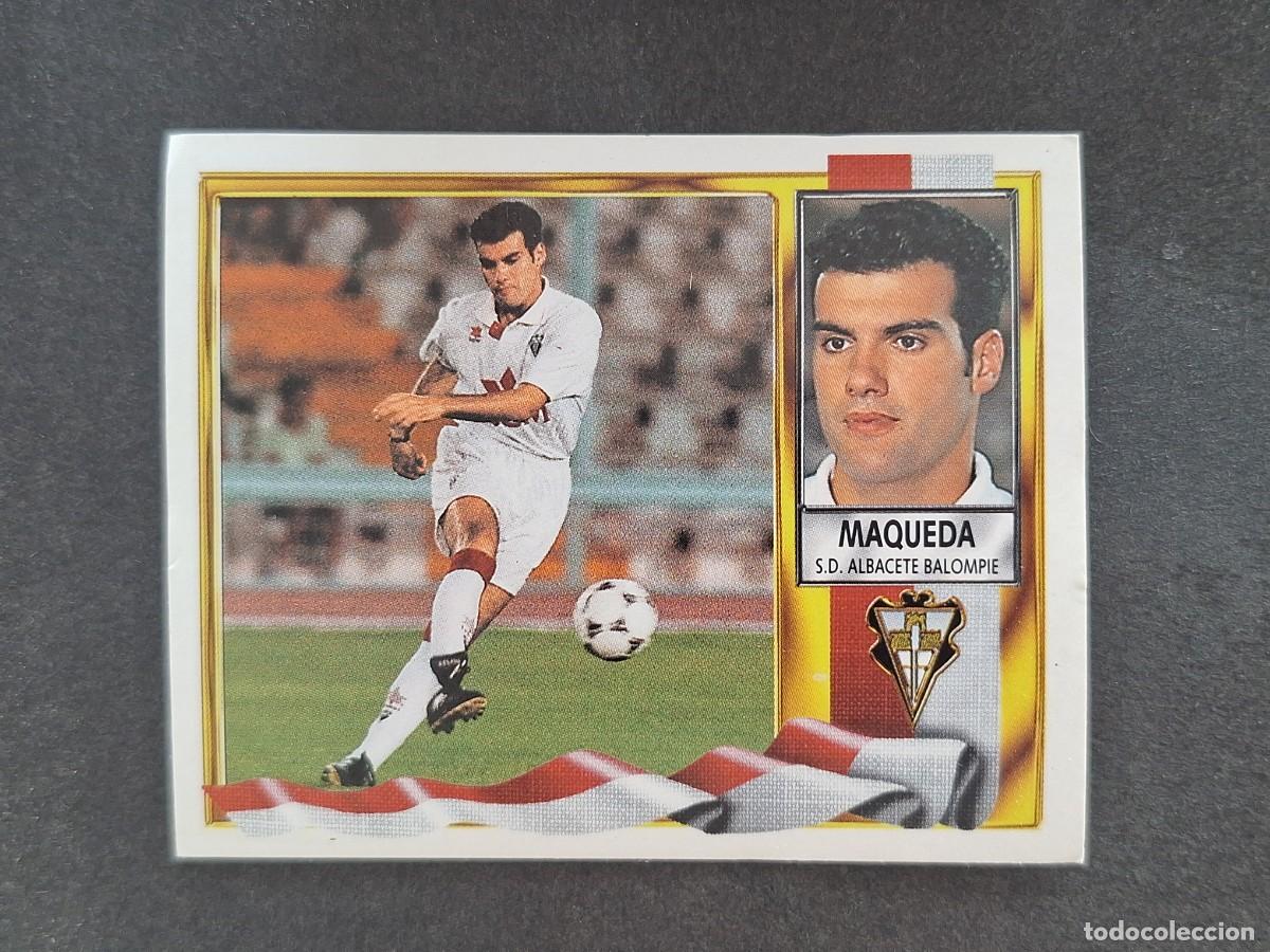 Fu&szlig;ball-Sticker: L3 MAQUEDA ALBACETE BALOMPIE LIGA ESTE 1995 1996 95 96 NUNCA PEGADO SIN PEGAR