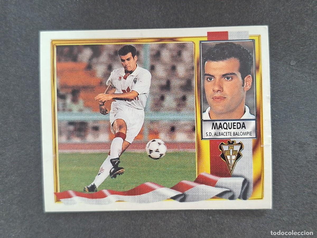 Fu&szlig;ball-Sticker: L3 MAQUEDA ALBACETE BALOMPIE LIGA ESTE 1995 1996 95 96 NUNCA PEGADO SIN PEGAR