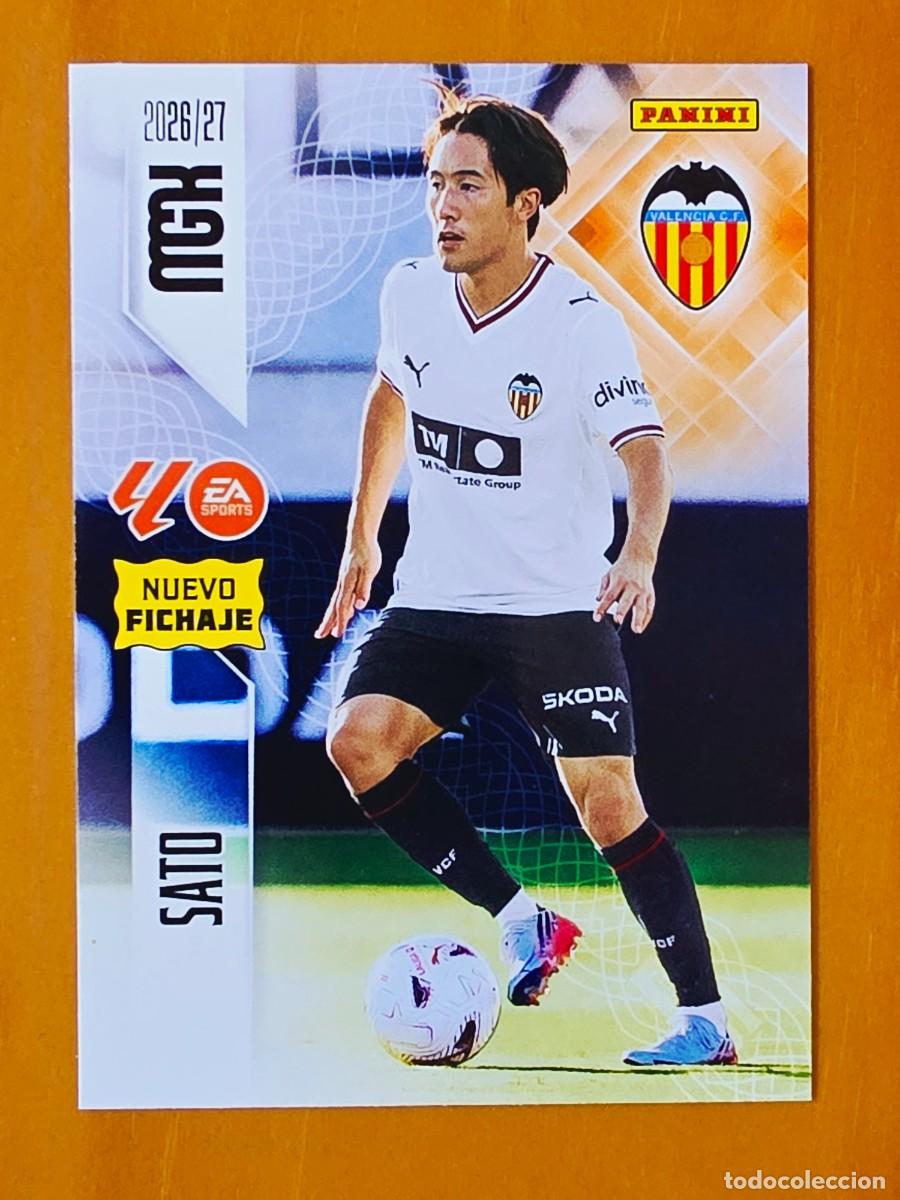 Fu&szlig;ball-Sticker: 453 Ryunosuke Sato, Valencia CF, Nuevo Fichaje, Panini Megacracks MGK 2026 2027 26 27