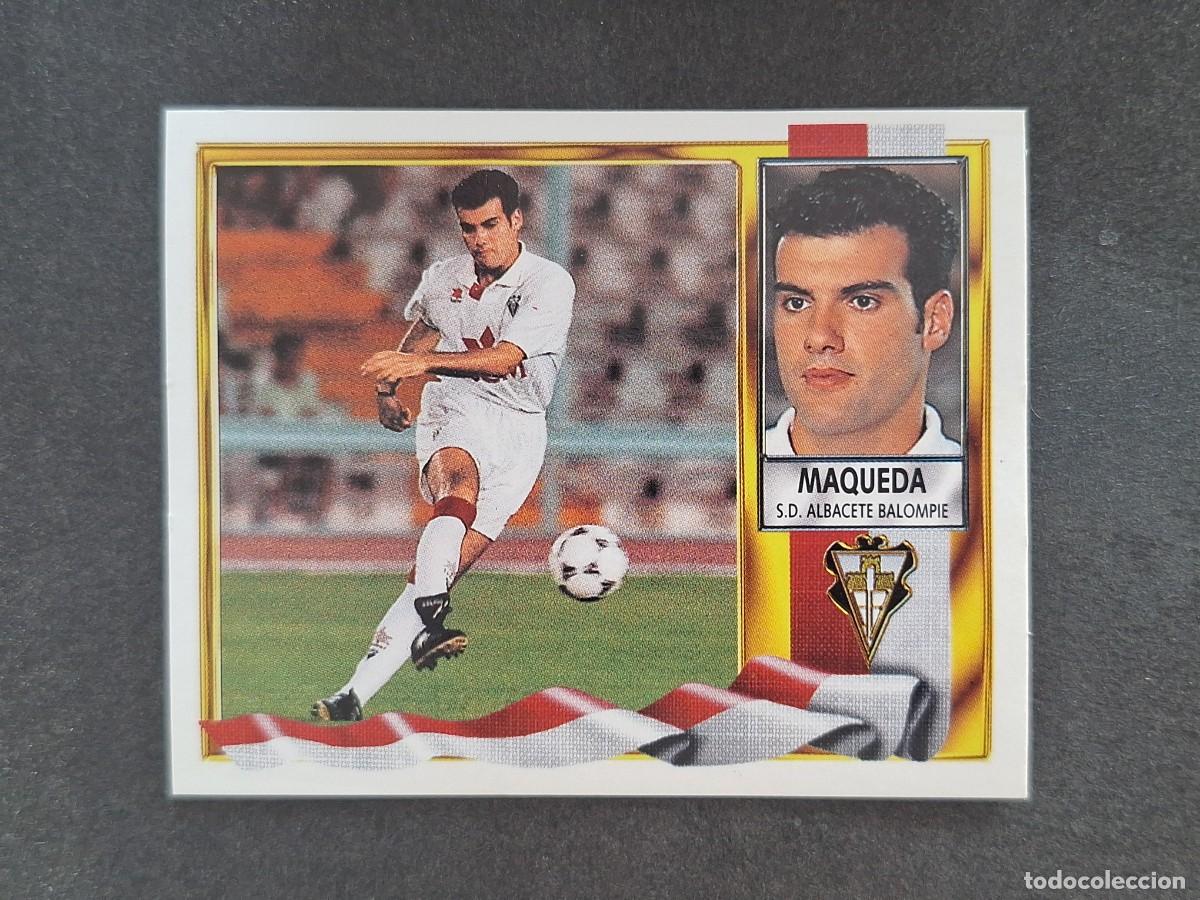 Fu&szlig;ball-Sticker: L3 MAQUEDA ALBACETE BALOMPIE LIGA ESTE 1995 1996 95 96 NUNCA PEGADO SIN PEGAR