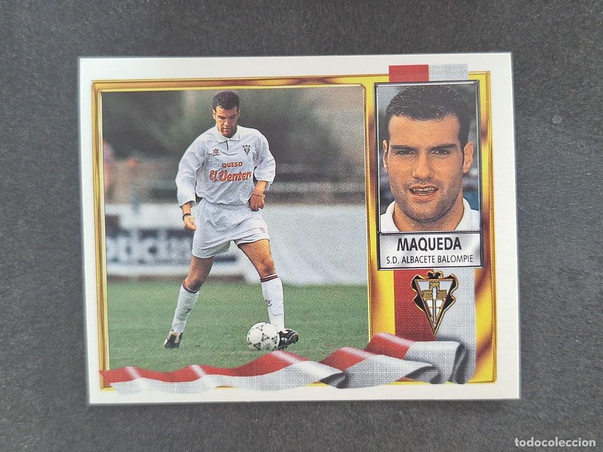Fu&szlig;ball-Sticker: L3 MAQUEDA ALBACETE BALOMPIE VERSION EL VENTERO LIGA ESTE 1995 1996 95 96 NUNCA PEGADO SIN PEGAR