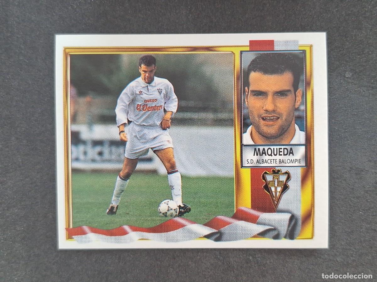 Fu&szlig;ball-Sticker: L3 MAQUEDA ALBACETE BALOMPIE VERSION EL VENTERO LIGA ESTE 1995 1996 95 96 NUNCA PEGADO SIN PEGAR