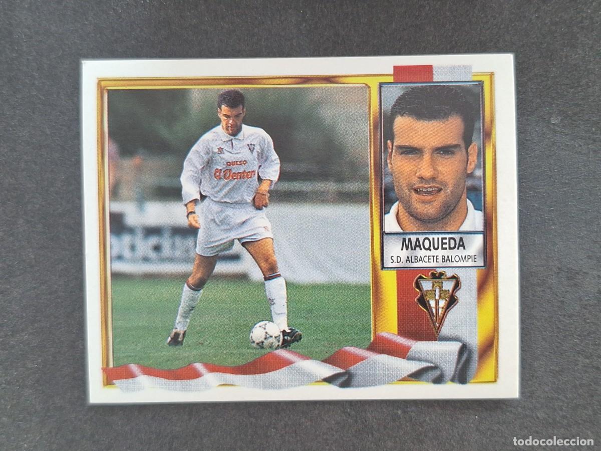 Fu&szlig;ball-Sticker: L3 MAQUEDA ALBACETE BALOMPIE VERSION EL VENTERO LIGA ESTE 1995 1996 95 96 NUNCA PEGADO SIN PEGAR