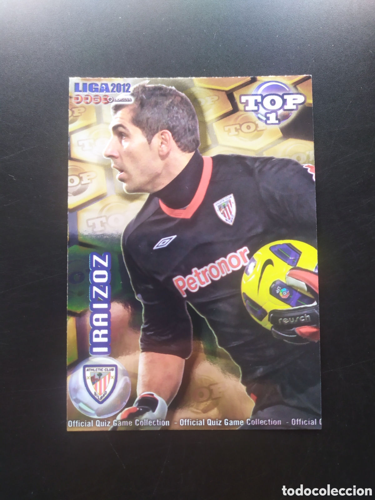 Football Stickers: Mundicromo fichas Liga 2011 2012 11 12 Iraizoz top brillo dorado n&deg; 543 Athletic Bilbao