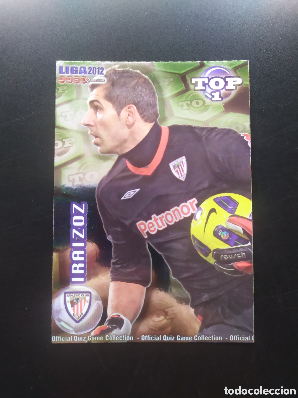 Football Stickers: Mundicromo fichas Liga 2011 2012 11 12 Iraizoz top brillo verde n&deg; 543 Athletic Bilbao
