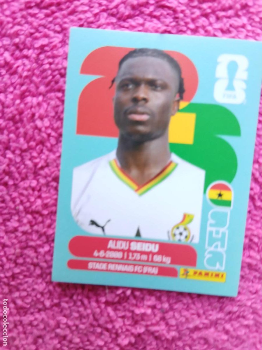 Cartes &agrave; collectionner de Football: FIFA World Cup 2026 Alidu Seidu gha 5 selecci&oacute;n de ghana gha5 panini 2026