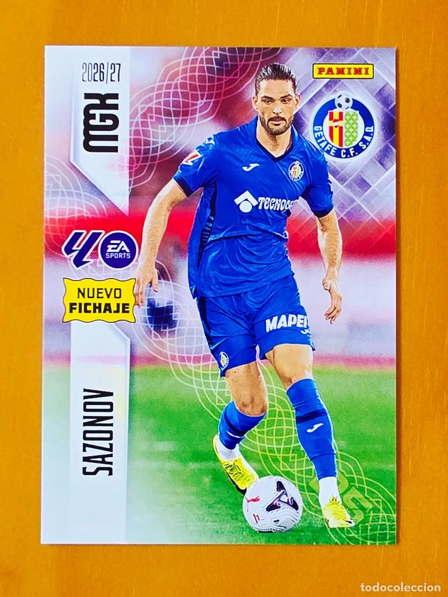 Fu&szlig;ball-Sticker: 457 Saba Sazonov, Getafe CF, Nuevo Fichaje, Panini Megacracks MGK 2026 2027 26 27