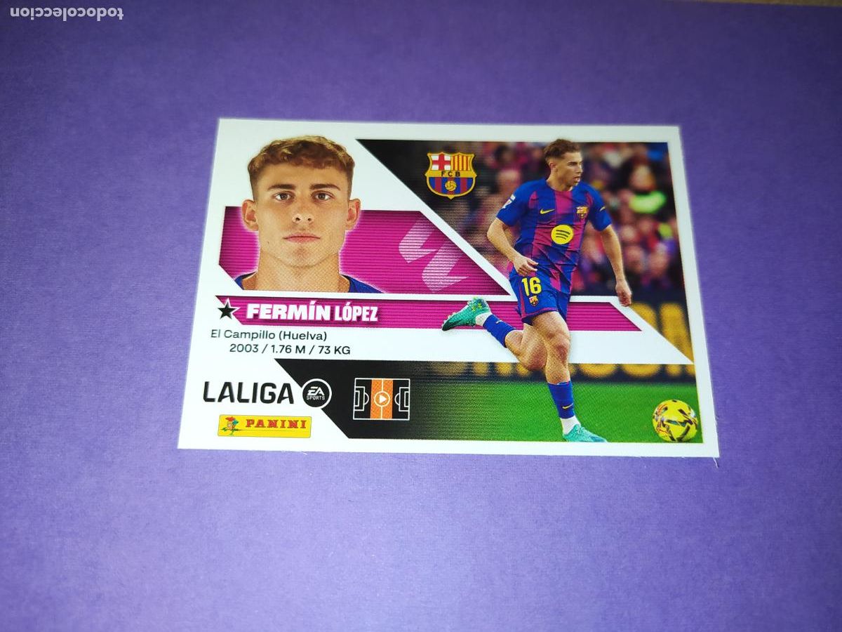 Cartes &agrave; collectionner de Football: LIGA ESTE 2026 2027 26 27 NUEVO - FC BARCELONA N&ordm; 16 FERMIN