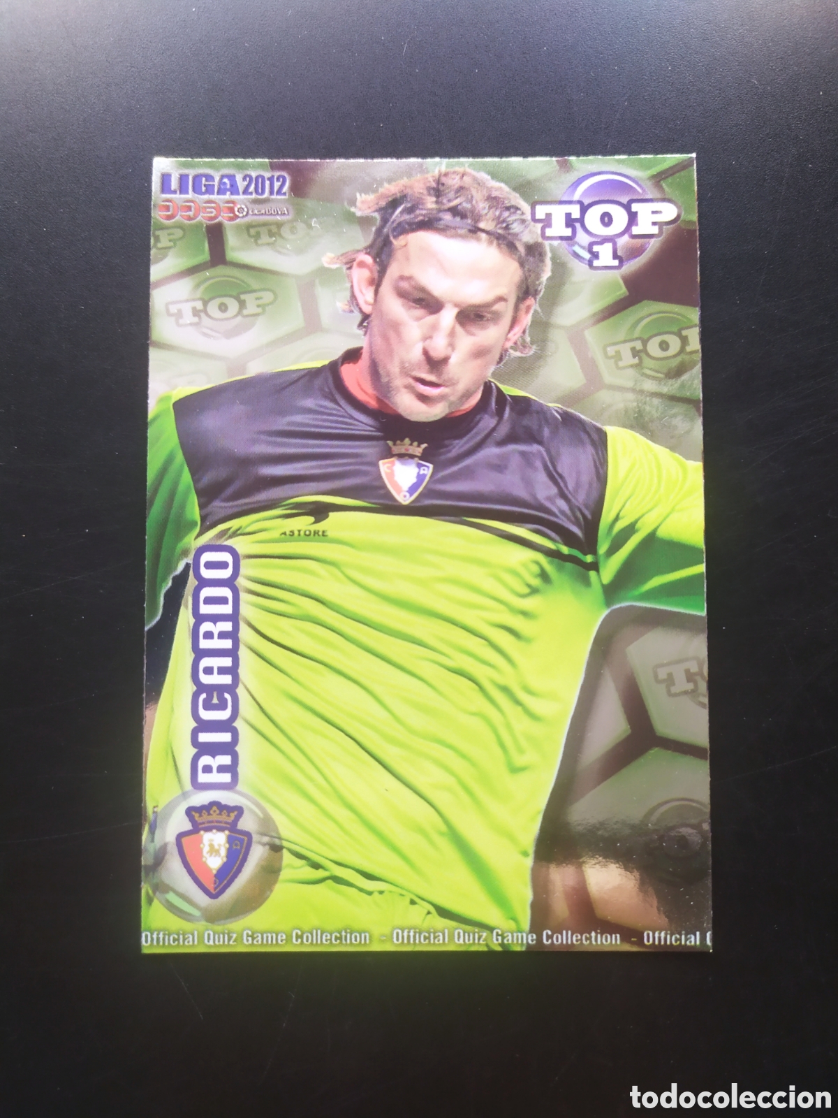 Cartes &agrave; collectionner de Football: Mundicromo fichas Liga 2011 2012 11 12 Ricardo top brillo verde n&deg; 544 Osasuna