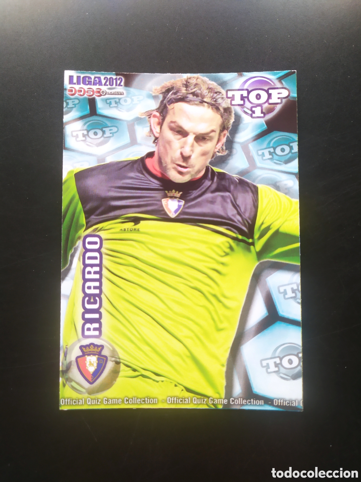 Cromos de f&uacute;tbol: Mundicromo fichas Liga 2011 2012 11 12 Ricardo top mate n&deg; 544 Osasuna