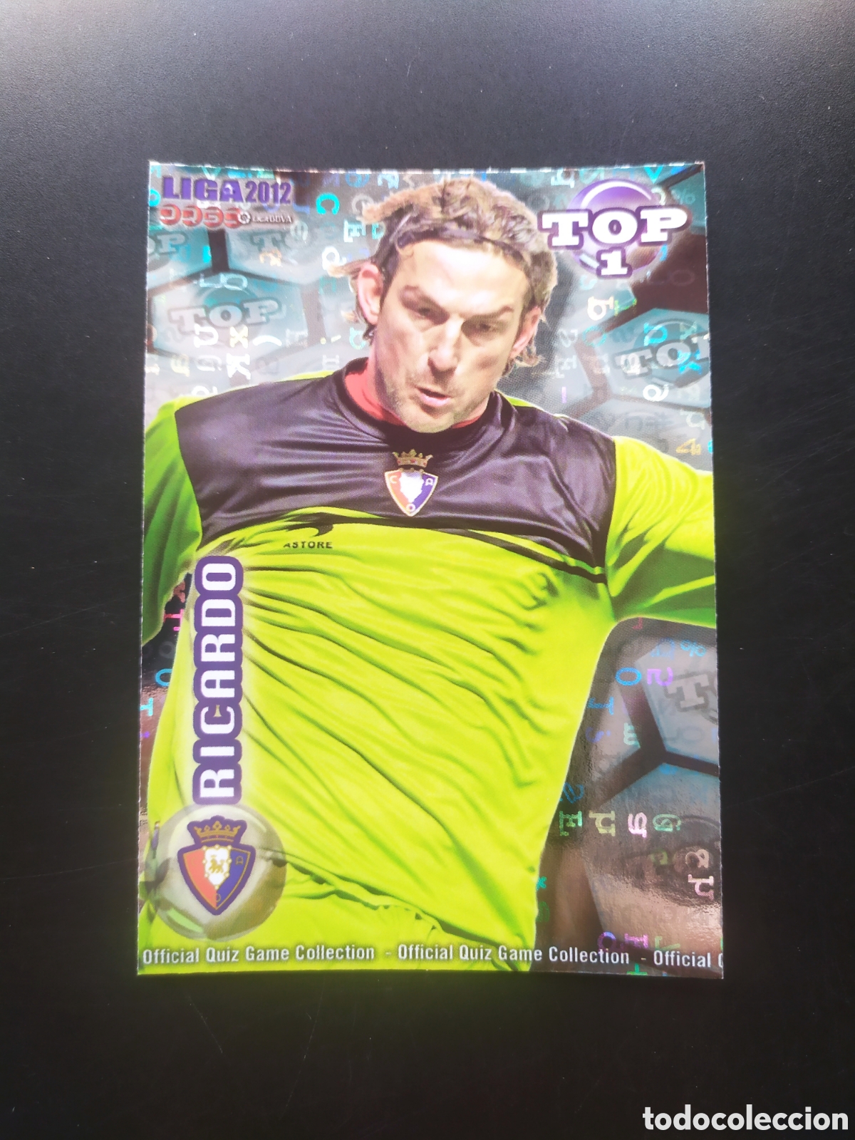 Cromos de f&uacute;tbol: Mundicromo fichas Liga 2011 2012 11 12 Ricardo top brillo letras n&deg; 544 Osasuna