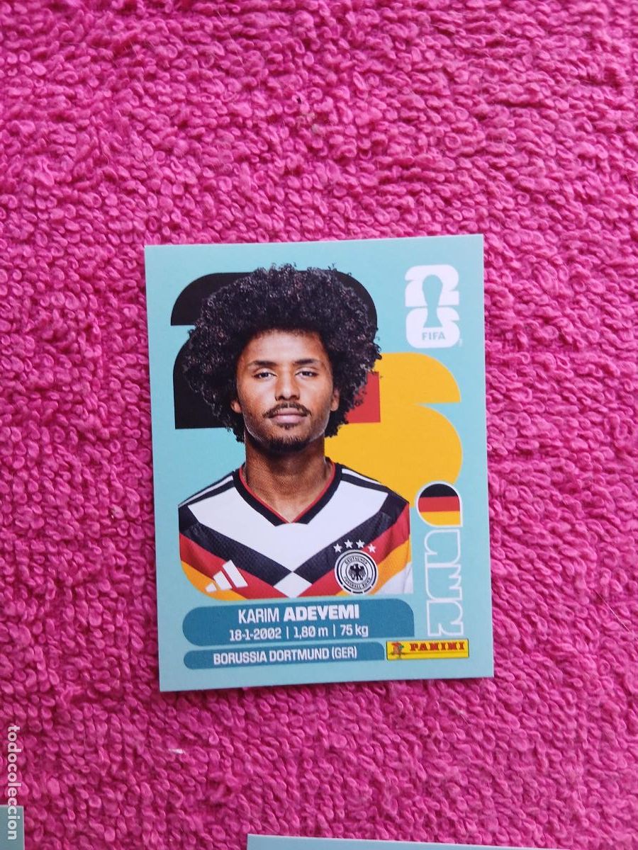 Cromos de f&uacute;tbol: FIFA World Cup 2026 karim adevemi ger 19 selecci&oacute;n de alemania ger19 panini 2026