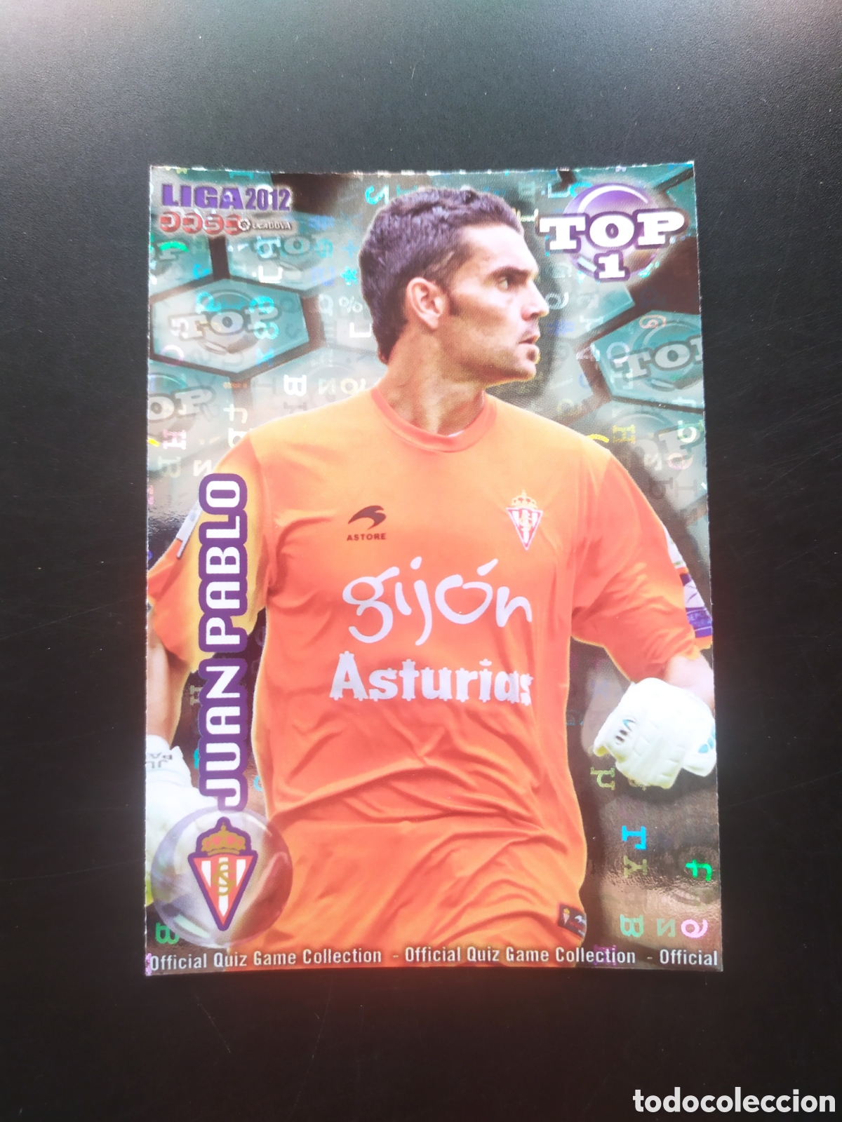 Cromos de f&uacute;tbol: Mundicromo fichas Liga 2011 2012 11 12 Juan Pablo top brillo letras n&deg; 545 Sporting Gij&oacute;n