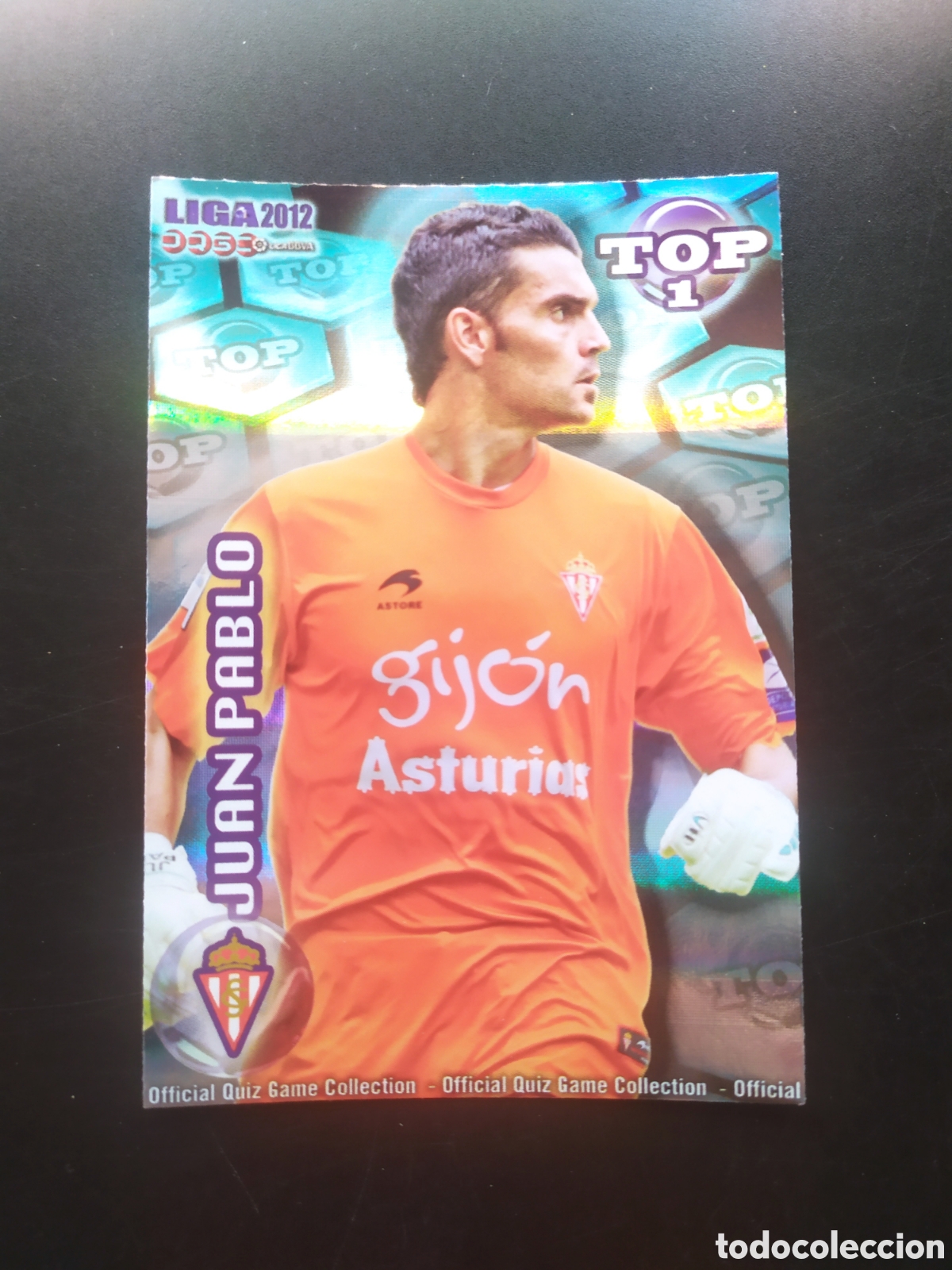 Cromos de f&uacute;tbol: Mundicromo fichas Liga 2011 2012 11 12 Juan Pablo top brillo rayas n&deg; 545 Sporting Gij&oacute;n