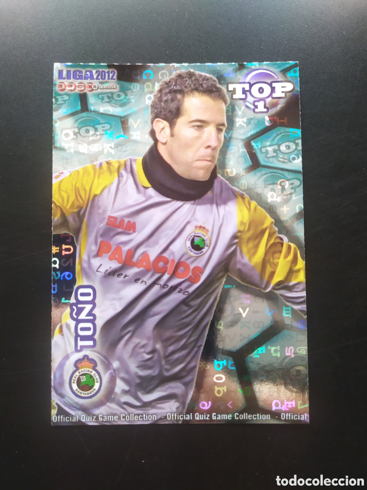Fu&szlig;ball-Sticker: Mundicromo fichas Liga 2011 2012 11 12 To&ntilde;o top brillo letras n&deg; 547 Racing Santander