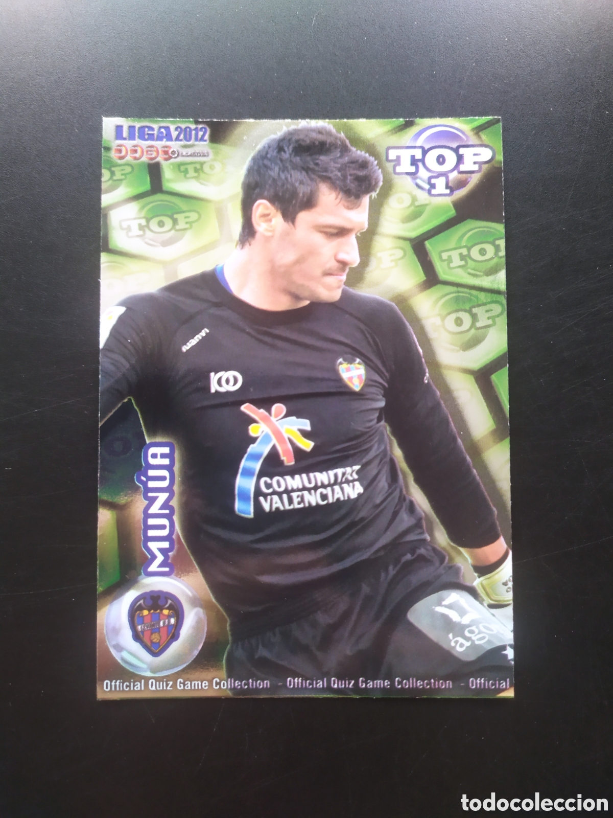 Cartes &agrave; collectionner de Football: Mundicromo fichas Liga 2011 2012 11 12 Munua top brillo verde n&deg; 548 Levante