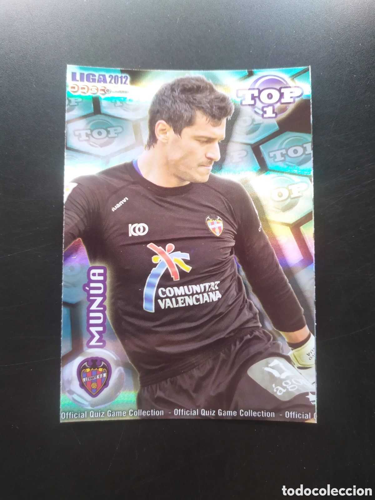 Fu&szlig;ball-Sticker: Mundicromo fichas Liga 2011 2012 11 12 Munua top brillo rayas n&deg; 548 Levante
