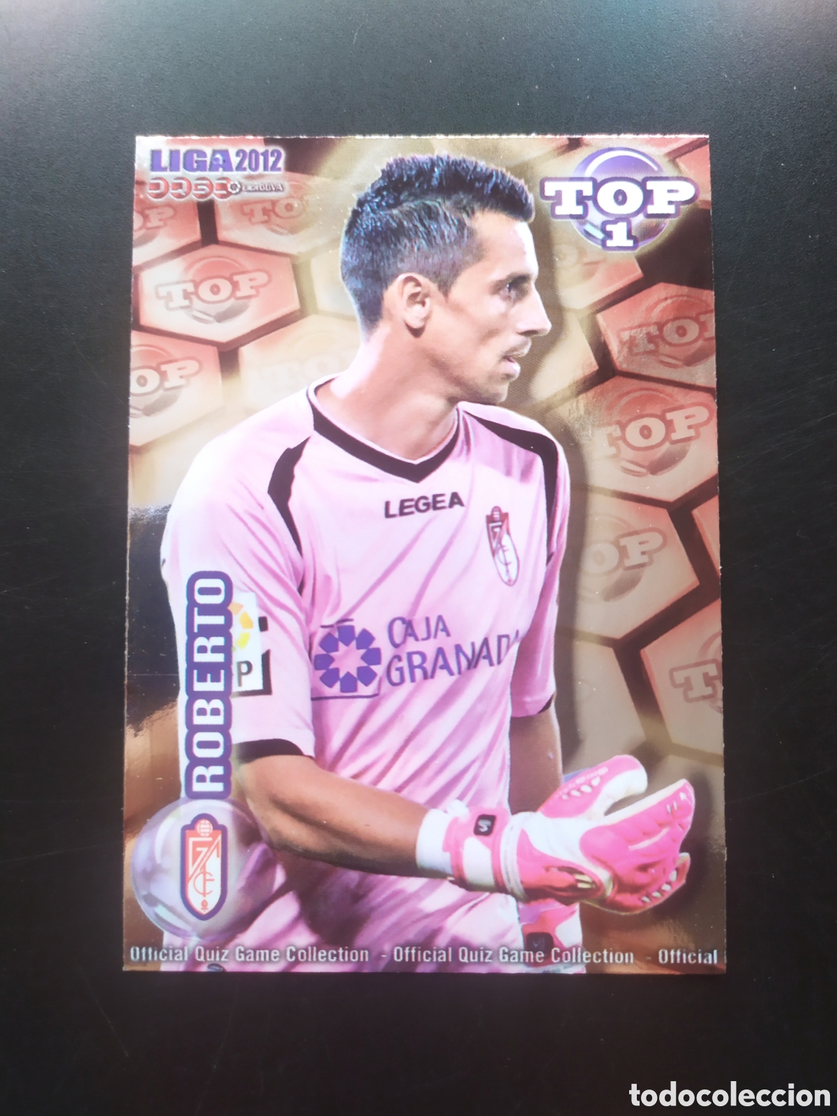 Cartes &agrave; collectionner de Football: Mundicromo fichas Liga 2011 2012 11 12 Roberto top brillo rojo n&deg; 549 Granada