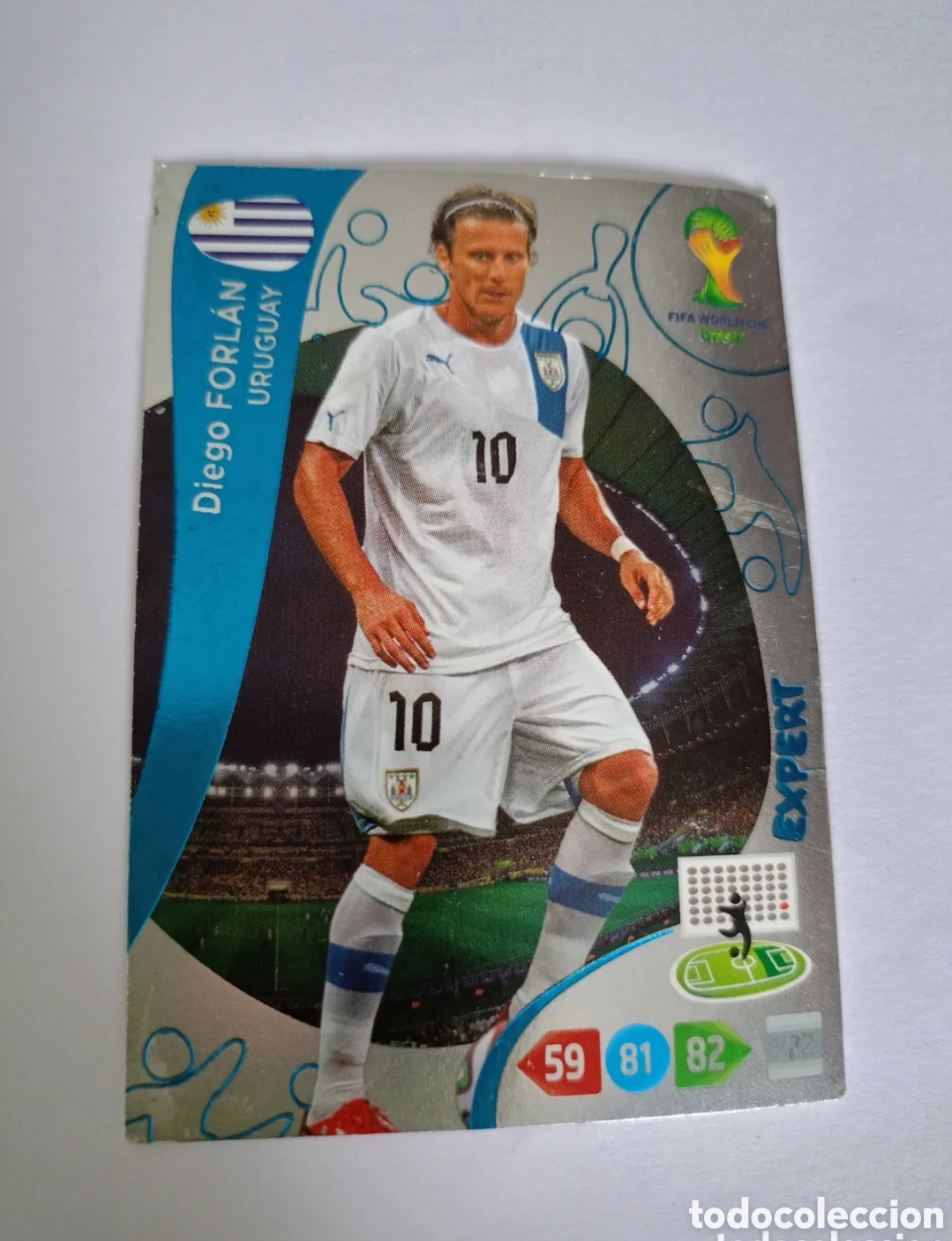 Cromos de Futebol: 386 DIEGO FORLAN (URUGUAY) EXPERT CARD ADRENALYN XL FIFA WORLD CUP BRASIL 2014 PANINI BRAZIL