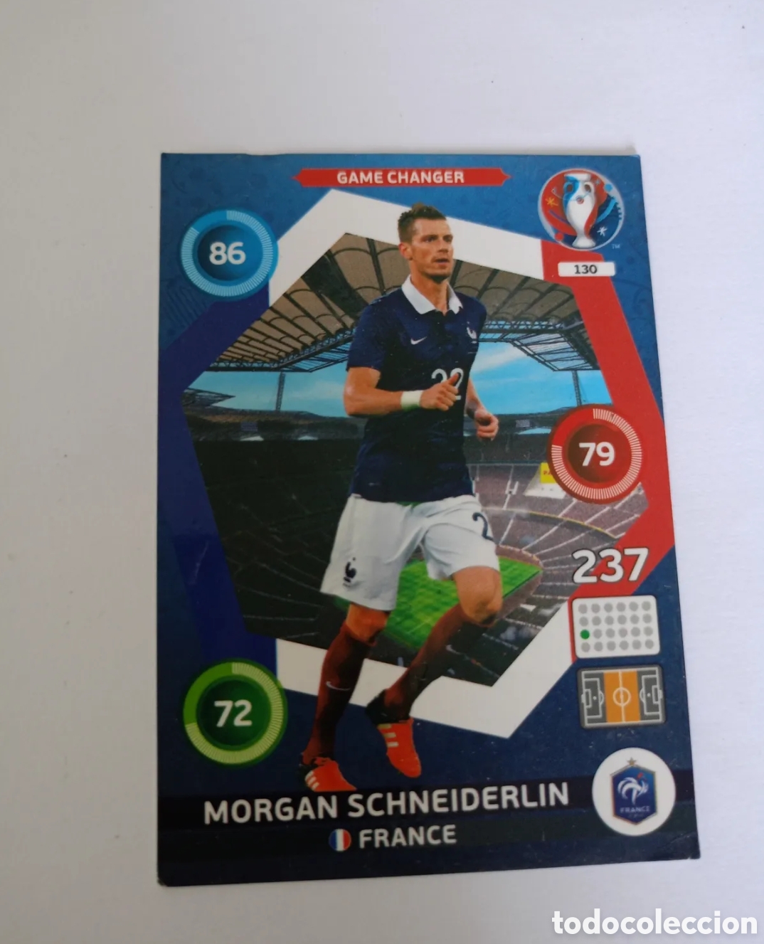 Cromos de Futebol: EURO FRANCE 2016 Adrenalyn Panini-Card n 130 -SCHNEIDERLIN FRANCE-Game Changer