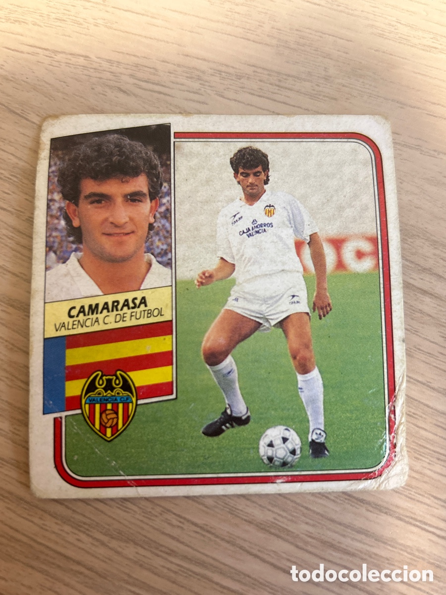 Fu&szlig;ball-Sticker: CAMARASA VALENCIA LIGA ESTE 1989 1990 89 90 SIN PEGAR NUNCA PEGADO