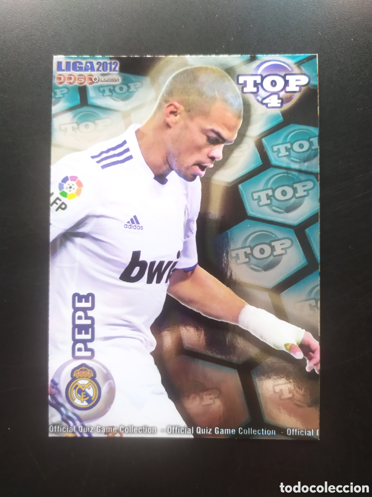 Fu&szlig;ball-Sticker: Mundicromo fichas Liga 2011 2012 11 12 Pepe top brillo azul n&deg; 560 Real Madrid