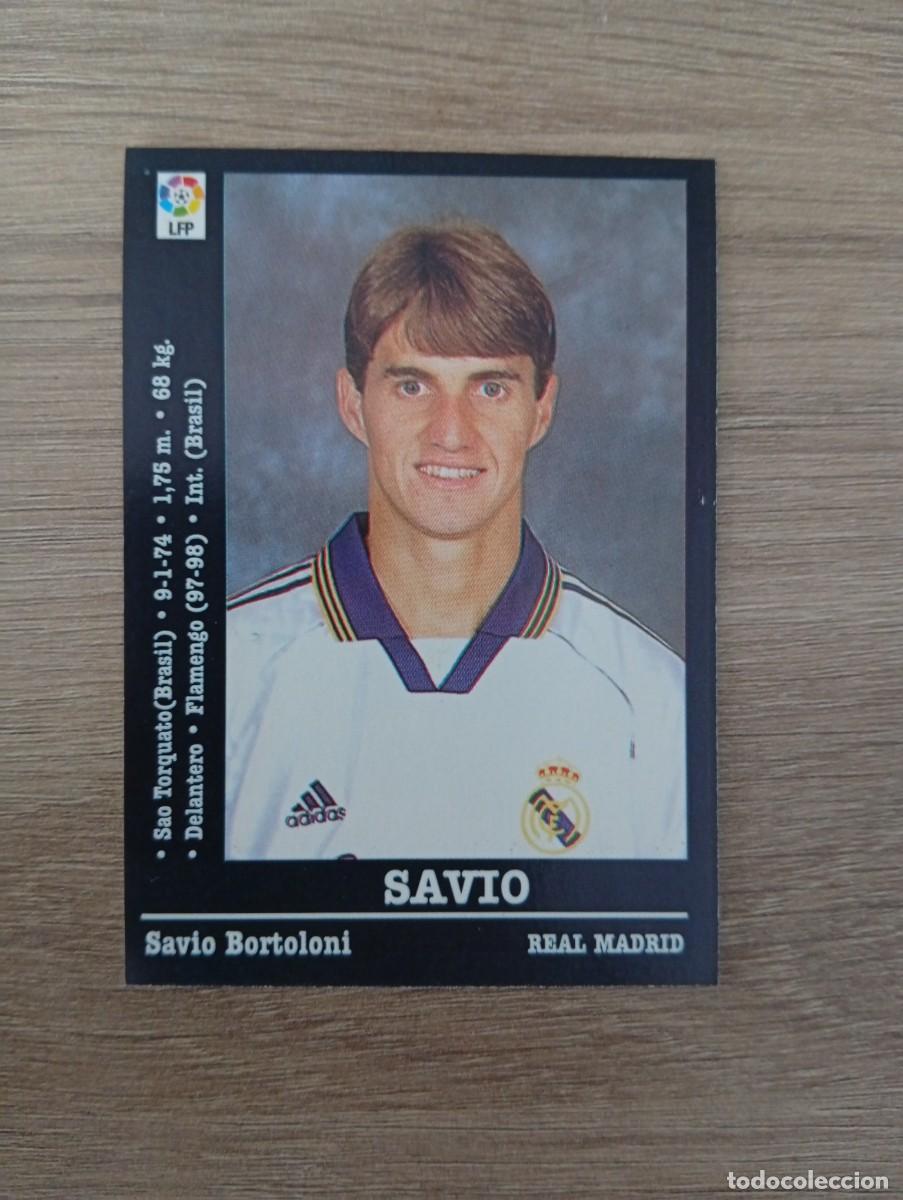 Fu&szlig;ball-Sticker: SAVIO 81 REAL MADRID PANINI LA LIGA 2000 2001 00 01 NUNCA PEGADO SIN PEGAR