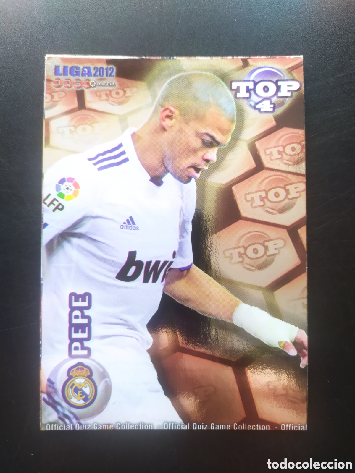 Cartes &agrave; collectionner de Football: Mundicromo fichas Liga 2011 2012 11 12 Pepe top brillo rojo n&deg; 560 Real Madrid