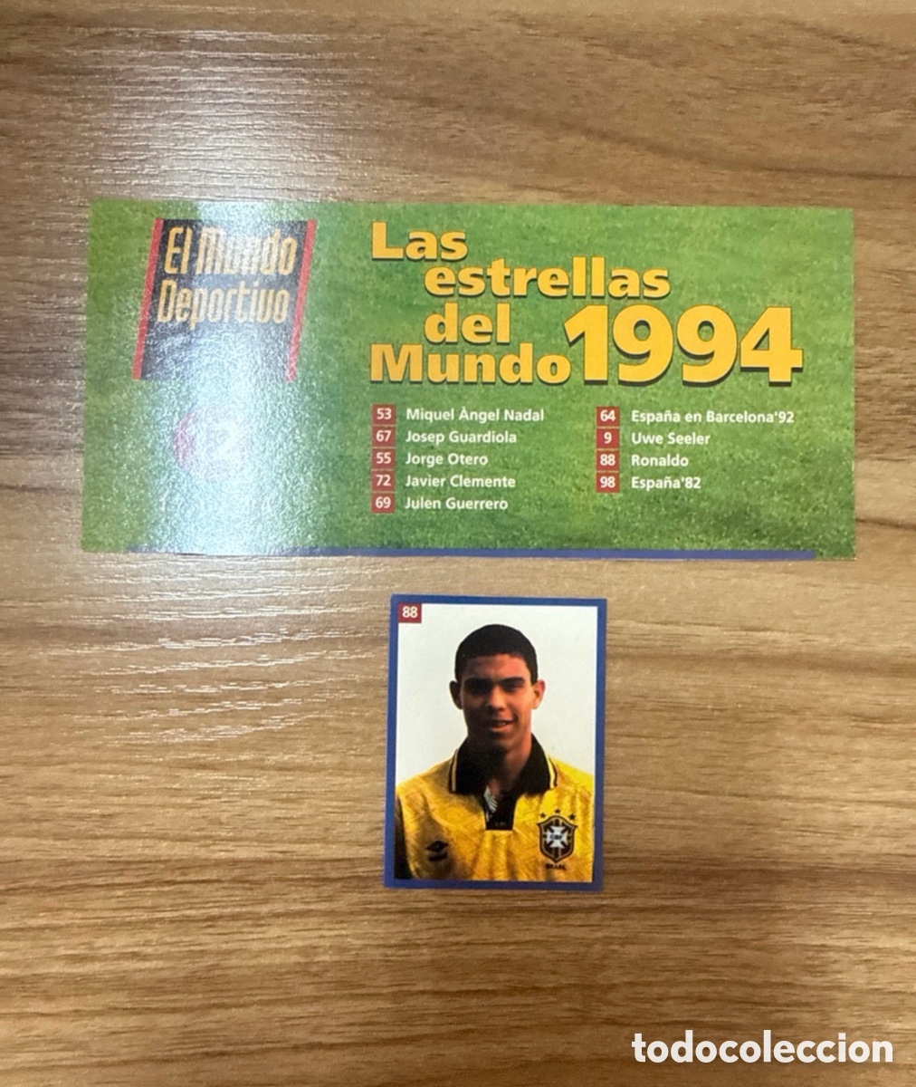 Cartes &agrave; collectionner de Football: 1994 RONALDO ROOKIE N&ordm; 88 + CHECK LIST LES ESTRELLES DEL MON MINT CONDICION