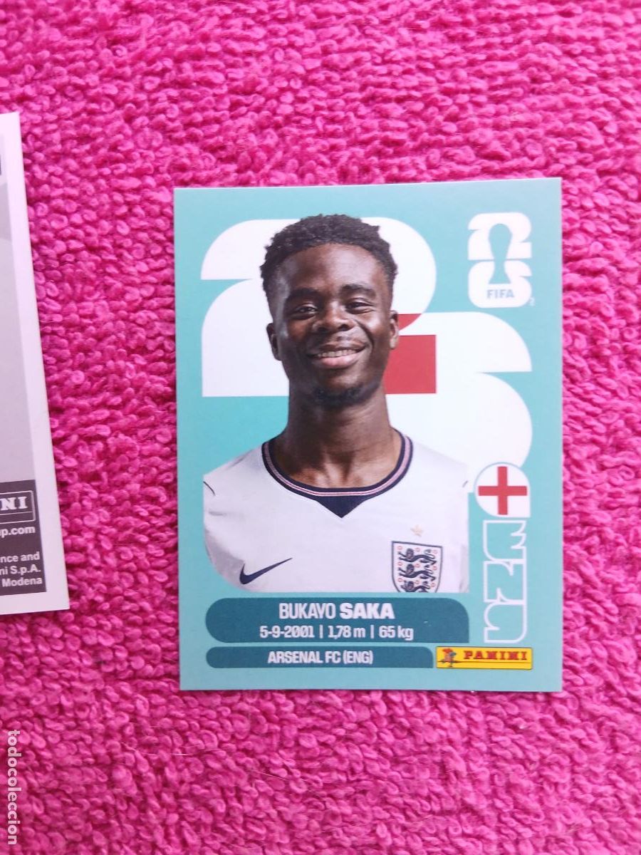 Cartes &agrave; collectionner de Football: FIFA World Cup 2026 buhayo saka eng 17 selecci&oacute;n de inglaterra eng17 panini 2026