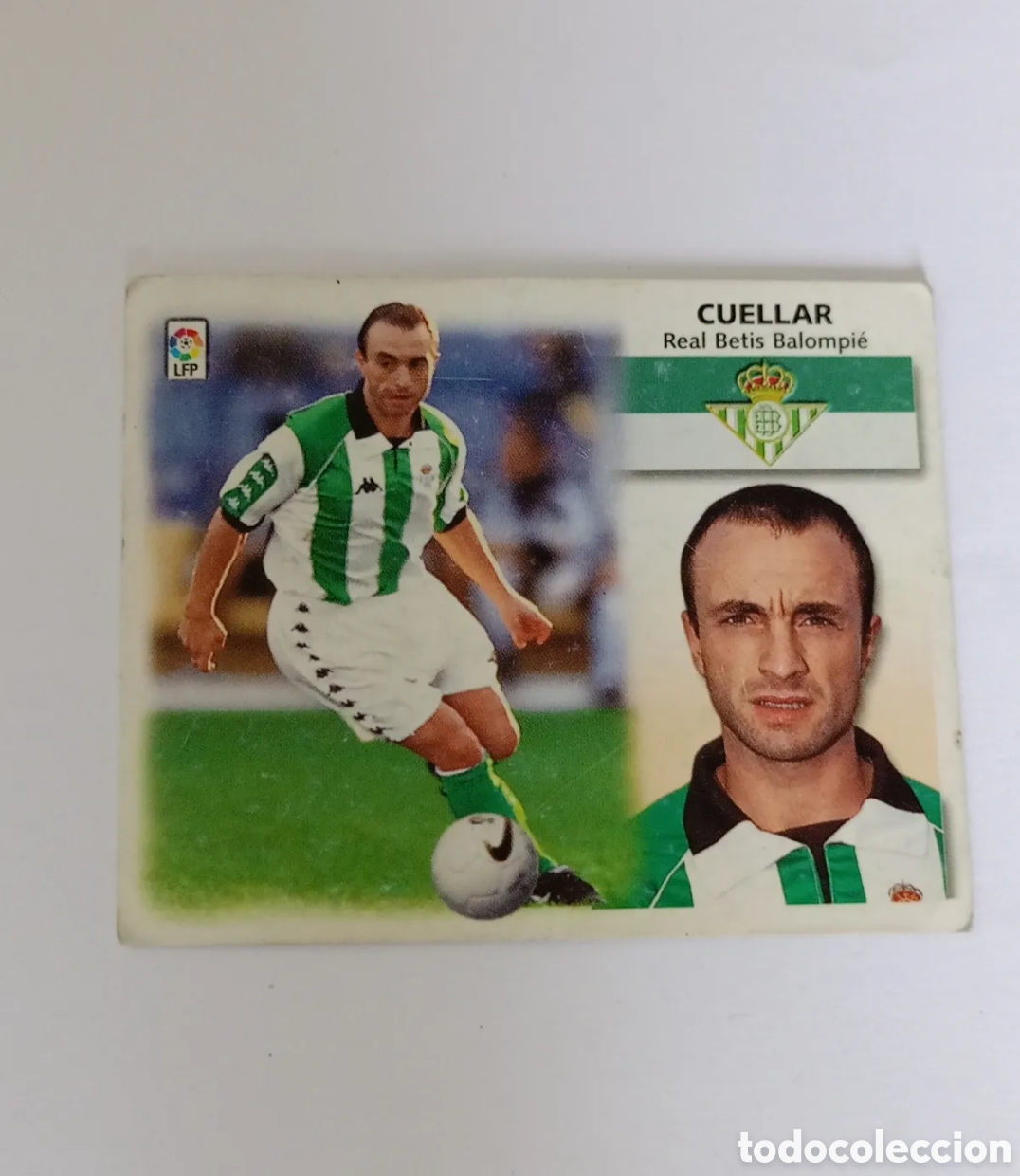 Cromos de Futebol: CUELLAR / BETIS / LIGA ESTE 1999-2000 99-00 / COLECCIONES ESTE / NUNCA PEGADO